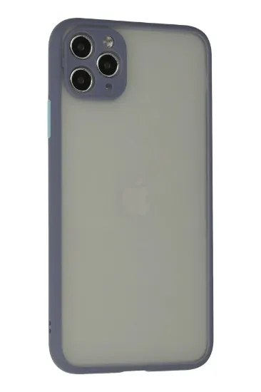 Newface iPhone 12 Pro Max Kılıf Montreal Silikon Kapak - Gri resmi