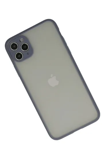 Newface iPhone 12 Pro Max Kılıf Montreal Silikon Kapak - Gri resmi