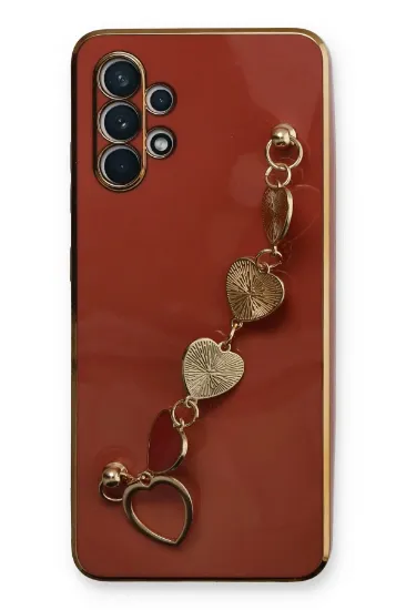 Newface Samsung Galaxy A32 Kılıf Esila Silikon - Kırmızı resmi