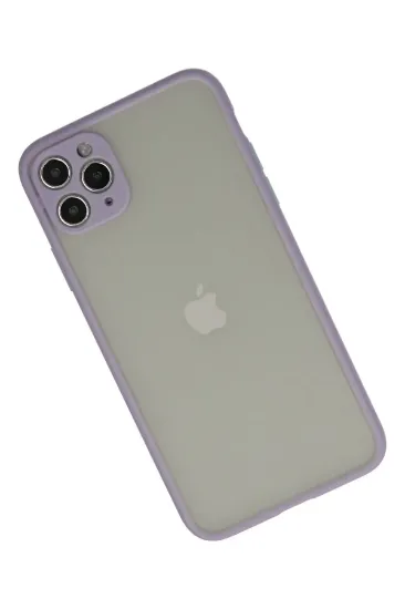 Newface iPhone 12 Pro Max Kılıf Montreal Silikon Kapak - Mor resmi