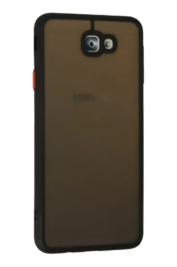 Newface Samsung Galaxy J7 Prime Kılıf Montreal Silikon Kapak - Siyah resmi