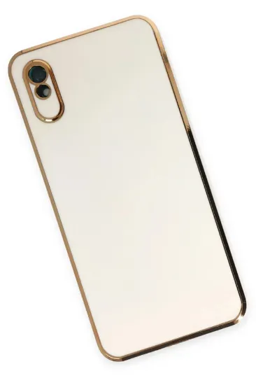 Newface Xiaomi Redmi 9A Kılıf Volet Silikon - Beyaz resmi