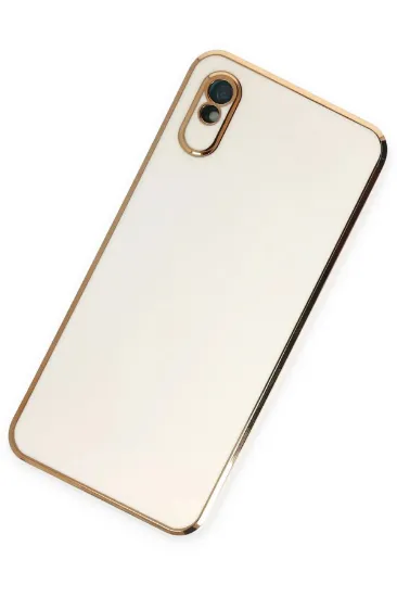 Newface Xiaomi Redmi 9A Kılıf Volet Silikon - Beyaz resmi