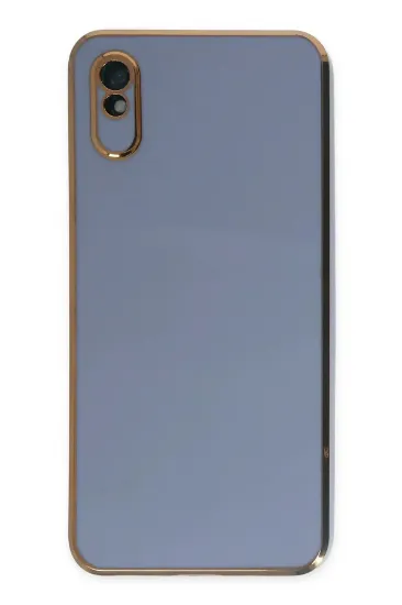 Newface Xiaomi Redmi 9A Kılıf Volet Silikon - Mavi resmi