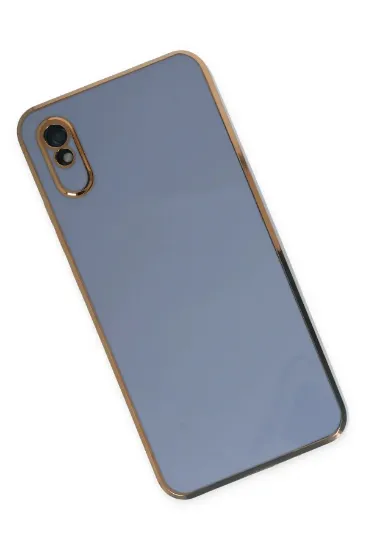 Newface Xiaomi Redmi 9A Kılıf Volet Silikon - Mavi resmi