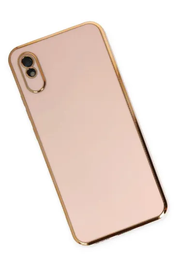 Newface Xiaomi Redmi 9A Kılıf Volet Silikon - Pembe resmi