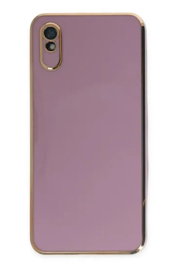 Newface Xiaomi Redmi 9A Kılıf Volet Silikon - Mor resmi