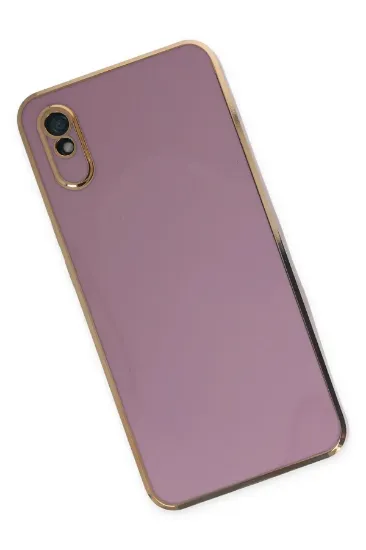 Newface Xiaomi Redmi 9A Kılıf Volet Silikon - Mor resmi