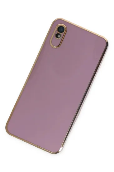 Newface Xiaomi Redmi 9A Kılıf Volet Silikon - Mor resmi