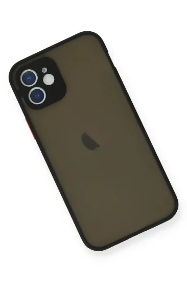 Newface iPhone 12 Mini Kılıf Montreal Silikon Kapak - Siyah resmi