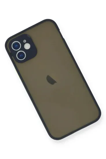 Newface iPhone 12 Mini Kılıf Montreal Silikon Kapak - Lacivert resmi