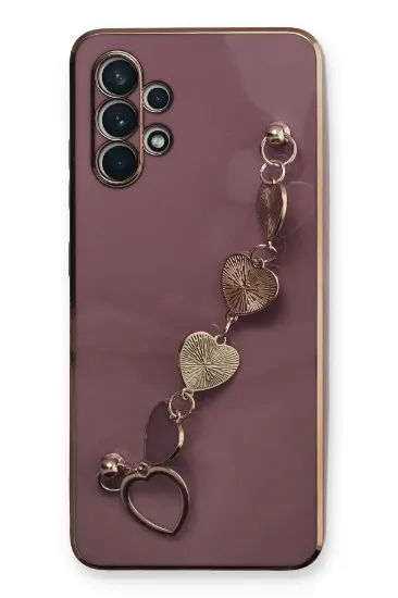 Newface Samsung Galaxy A32 Kılıf Esila Silikon - Mor resmi