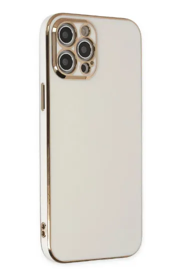 Newface iPhone 12 Pro Max Kılıf Volet Silikon - Beyaz resmi