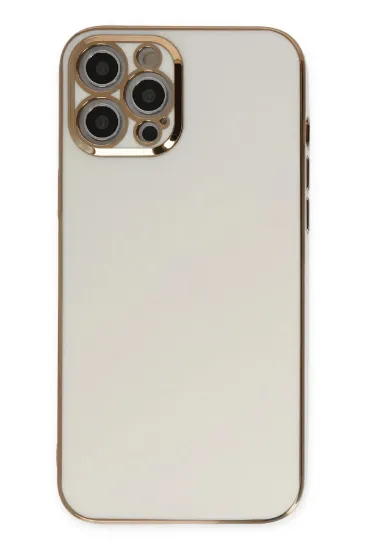Newface iPhone 12 Pro Max Kılıf Volet Silikon - Beyaz resmi