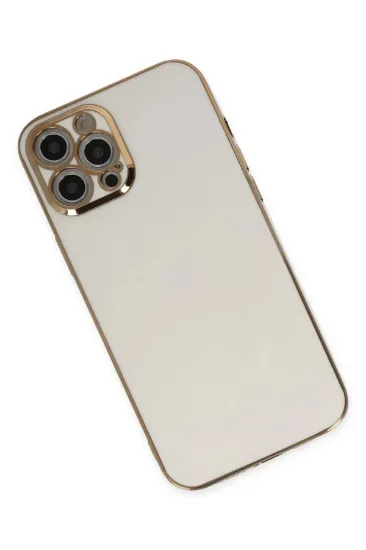Newface iPhone 12 Pro Max Kılıf Volet Silikon - Beyaz resmi