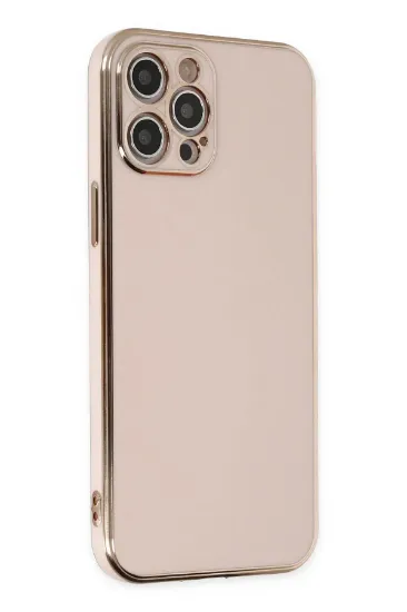 Newface iPhone 12 Pro Max Kılıf Volet Silikon - Pembe resmi