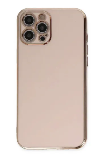 Newface iPhone 12 Pro Max Kılıf Volet Silikon - Pembe resmi