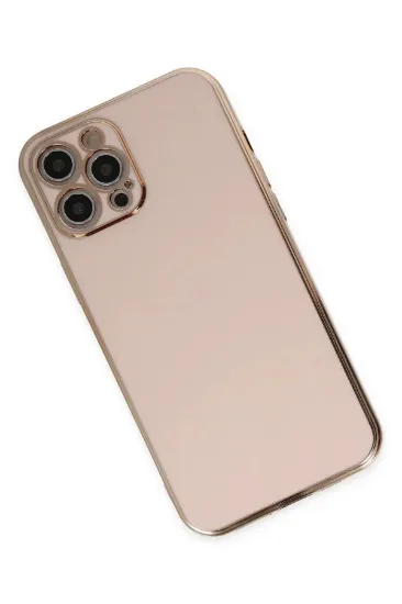 Newface iPhone 12 Pro Max Kılıf Volet Silikon - Pembe resmi