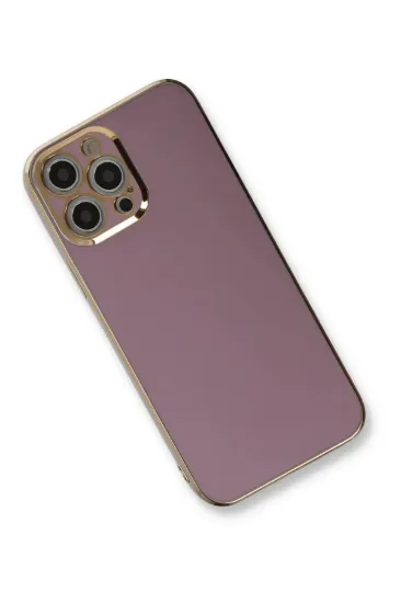 Newface iPhone 12 Pro Max Kılıf Volet Silikon - Mor resmi