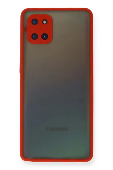 Newface Samsung Galaxy A81 / Note 10 Lite Kılıf Montreal Silikon Kapak - Kırmızı resmi