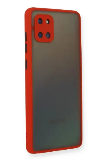 Newface Samsung Galaxy A81 / Note 10 Lite Kılıf Montreal Silikon Kapak - Kırmızı resmi