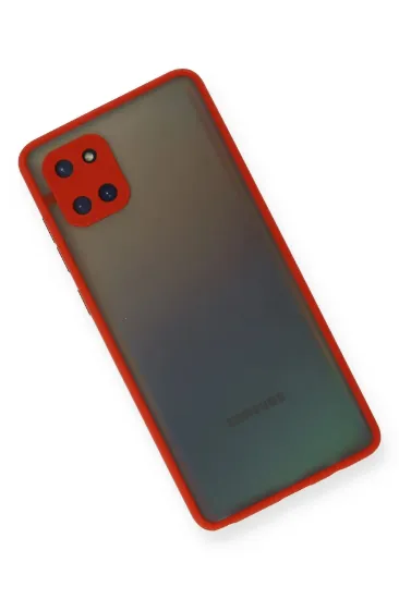 Newface Samsung Galaxy A81 / Note 10 Lite Kılıf Montreal Silikon Kapak - Kırmızı resmi