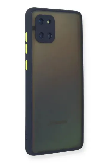 Newface Samsung Galaxy A81 / Note 10 Lite Kılıf Montreal Silikon Kapak - Lacivert resmi