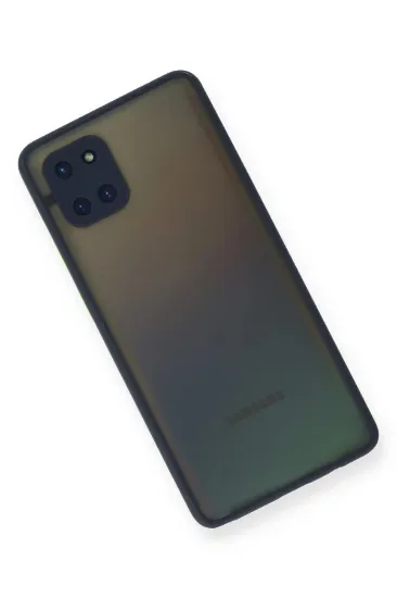 Newface Samsung Galaxy A81 / Note 10 Lite Kılıf Montreal Silikon Kapak - Lacivert resmi