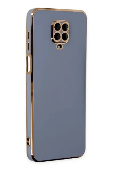 Newface Xiaomi Redmi Note 9 Pro Kılıf Volet Silikon - Mavi resmi