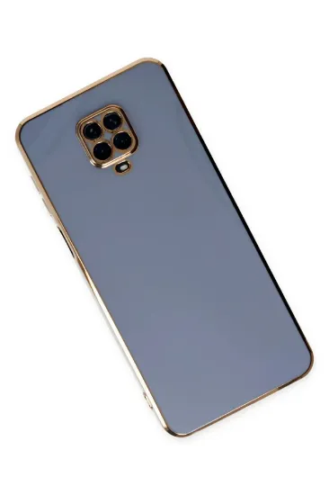 Newface Xiaomi Redmi Note 9 Pro Kılıf Volet Silikon - Mavi resmi