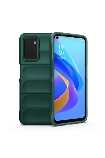 Newface Realme 9i 4G Kılıf Optimum Silikon - Koyu Yeşil resmi