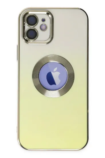 Newface iPhone 12 Kılıf Best Silikon - Sarı resmi
