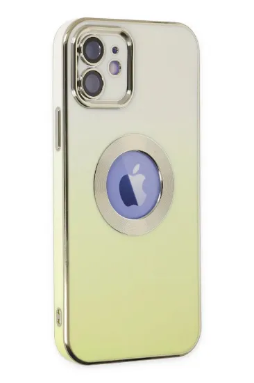 Newface iPhone 12 Kılıf Best Silikon - Sarı resmi
