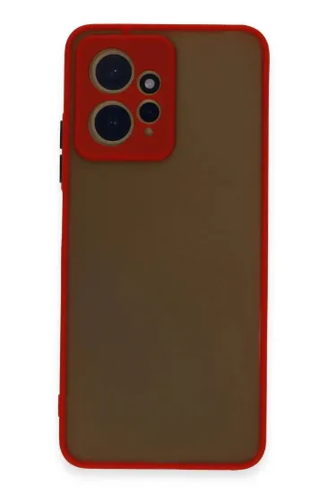 Newface Xiaomi Redmi Note 12 4G Kılıf Montreal Silikon Kapak - Kırmızı resmi