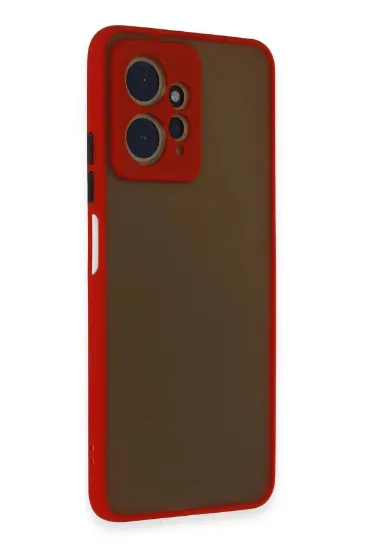 Newface Xiaomi Redmi Note 12 4G Kılıf Montreal Silikon Kapak - Kırmızı resmi