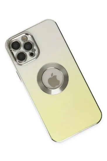 Newface iPhone 12 Pro Max Kılıf Best Silikon - Sarı resmi