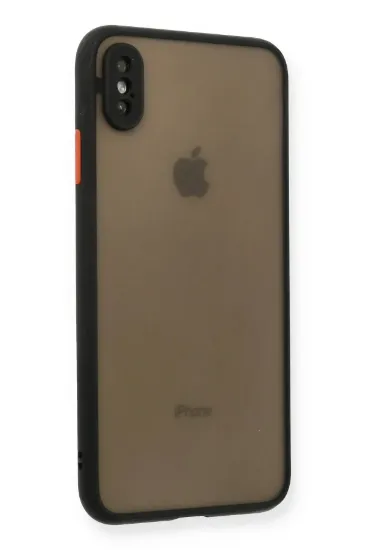 Newface iPhone XS Max Kılıf Montreal Silikon Kapak - Siyah resmi