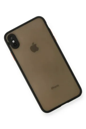 Newface iPhone XS Max Kılıf Montreal Silikon Kapak - Siyah resmi