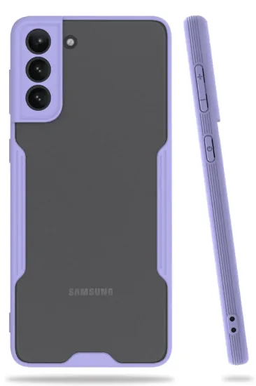 Newface Samsung Galaxy S21 Plus Kılıf Platin Silikon - Lila resmi