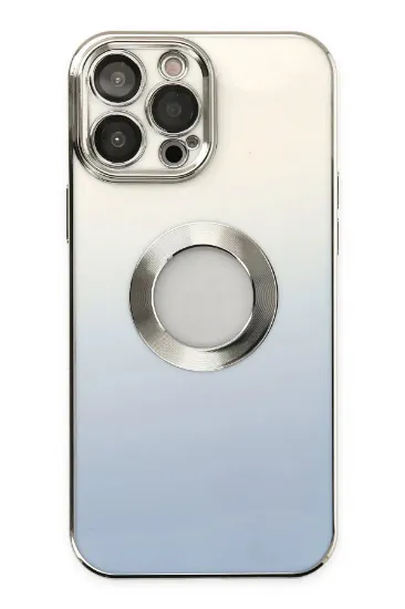 Newface iPhone 13 Pro Max Kılıf Best Silikon - Mavi resmi