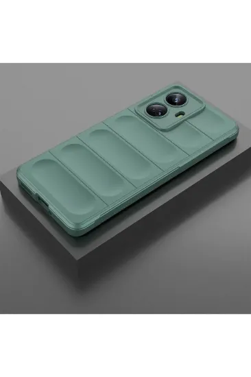 Newface Realme 10 Pro 5G Kılıf Optimum Silikon - Koyu Yeşil resmi