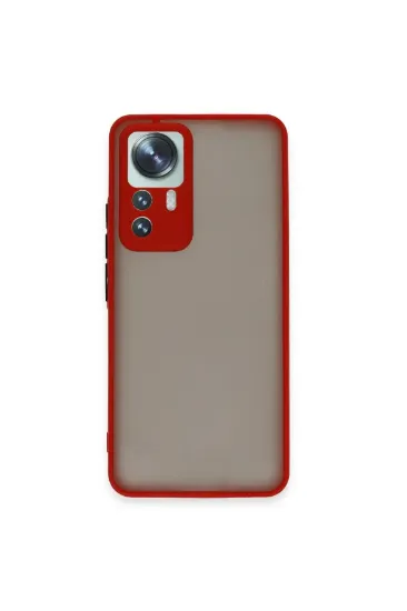 Newface Xiaomi Mi 12T Pro Kılıf Montreal Silikon Kapak - Kırmızı resmi