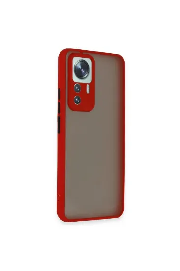 Newface Xiaomi Mi 12T Pro Kılıf Montreal Silikon Kapak - Kırmızı resmi