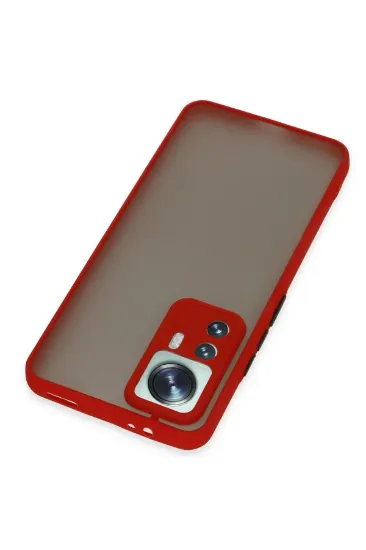 Newface Xiaomi Mi 12T Pro Kılıf Montreal Silikon Kapak - Kırmızı resmi