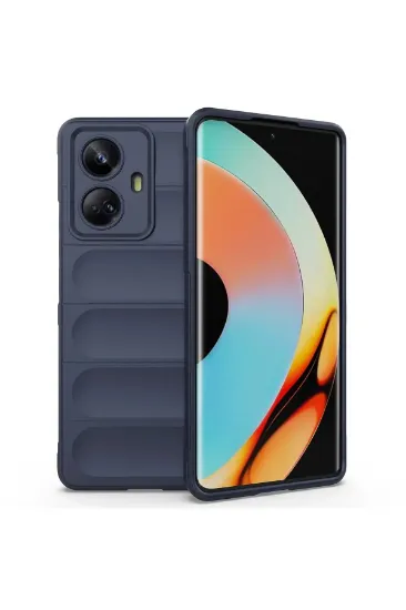 Newface Realme 10 Pro 5G Kılıf Optimum Silikon - Lacivert resmi