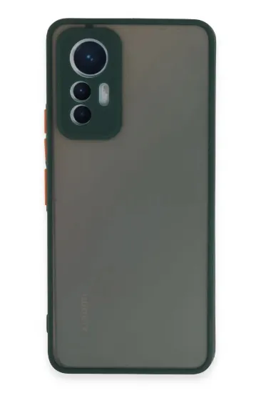 Newface Xiaomi Mi 12 Lite Kılıf Montreal Silikon Kapak - Yeşil resmi