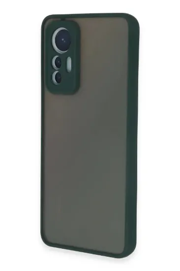 Newface Xiaomi Mi 12 Lite Kılıf Montreal Silikon Kapak - Yeşil resmi