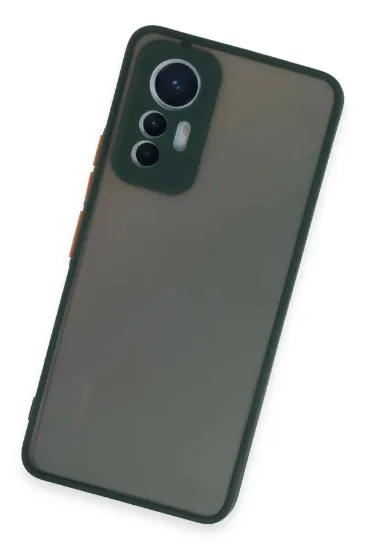 Newface Xiaomi Mi 12 Lite Kılıf Montreal Silikon Kapak - Yeşil resmi