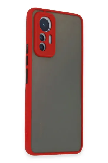 Newface Xiaomi Mi 12 Lite Kılıf Montreal Silikon Kapak - Kırmızı resmi