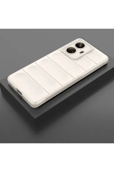Newface Realme 10 Pro 5G Kılıf Optimum Silikon - Krem resmi